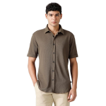 Slim Fit Cotton Blend Stretch Textured Pattern