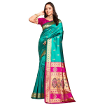 Women's Pure Silk Saree With Blouse Piece