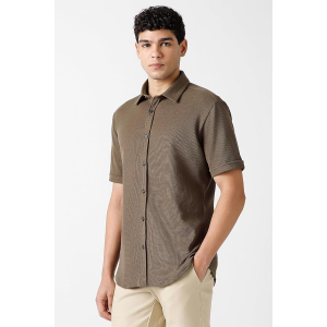 Slim Fit Cotton Blend Stretch Textured Pattern