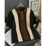 Premium Textured Self-Design Half Sleeve T-Shirt for Men