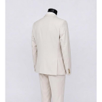 Slim Fit Suit Set Two Button Blazer Jacket Vest Pants