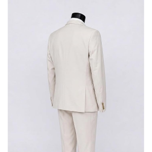 Slim Fit Suit Set Two Button Blazer Jacket Vest Pants