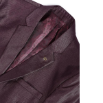 Men Wine Single Breasted Two Piece Suit
