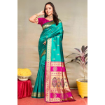 Women's Pure Silk Saree With Blouse Piece