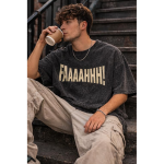 Cotton Oversized T-Shirt Unisex Drop Shoulder