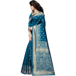 Women's Pure Soft Silk Saree With Blouse Piece For Wedding