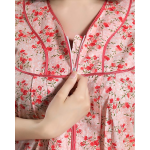 Women's Cotton Printed Feeding Nursing Maternity Nighty