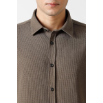 Slim Fit Cotton Blend Stretch Textured Pattern