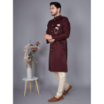 Fashion Mens Ethnic Wear Indo Western Kurta Pyjama Set