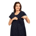 Women's Cotton Floral Calf Length Maternity Nighty