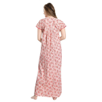 Women's Cotton Printed Feeding Nursing Maternity Nighty